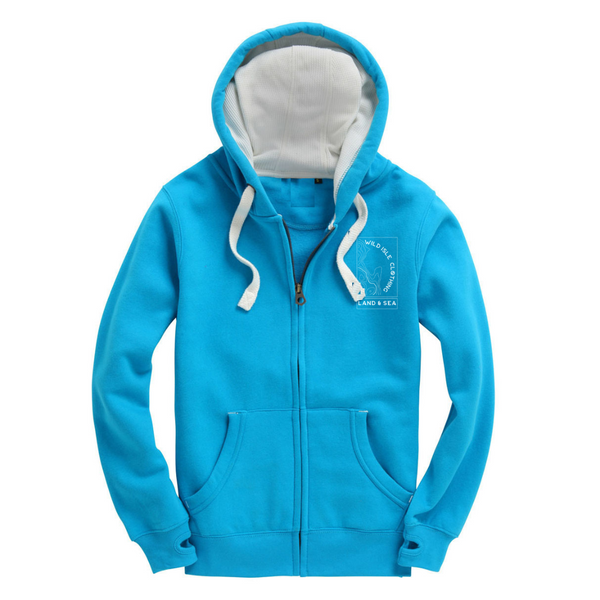 Wild Isle Trail Zip Hood - Bright Blue Sky