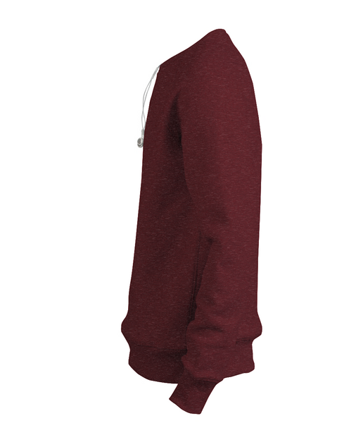 Wild Isle Coastal Crew Sweatshirt - Maroon
