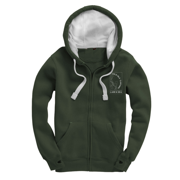 Wild Isle Trail Zip Hood - Moss Green
