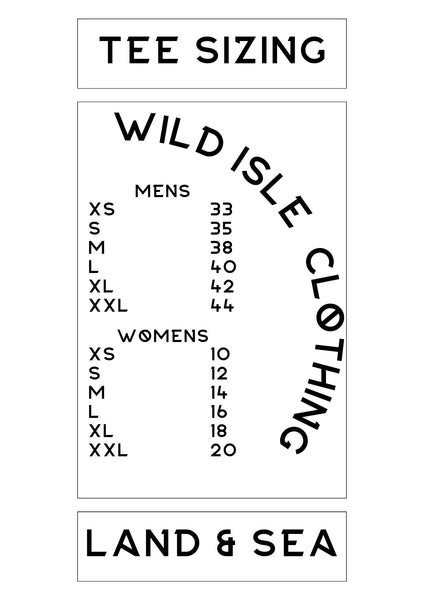Wild Isle Organic Tee's - Almond