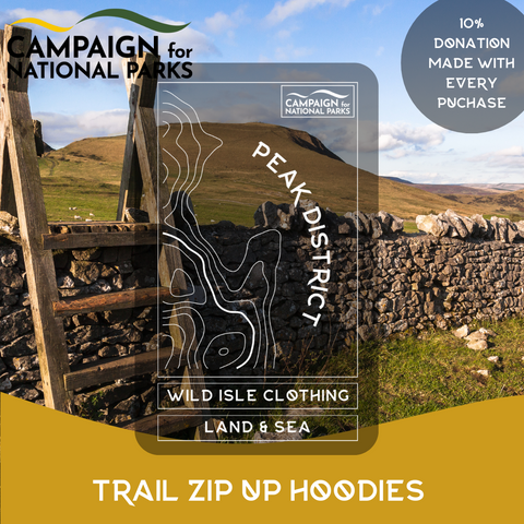 Wear The Wild - Peak District Trail Zip Hoodies