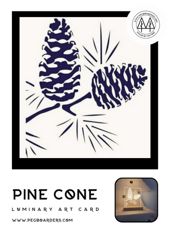 The Pine Cone Luminary Art Card