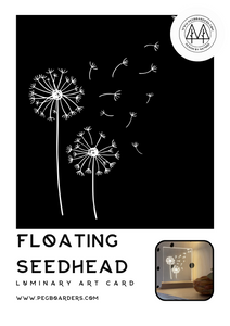 The Floating Seed Head Luminary Art Card