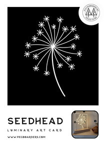 The Scandi Seed Head Luminary Art Card No.3