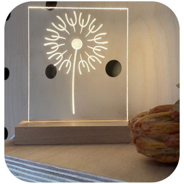 The Seed Head No.1 Luminary Art Card with LED Light Set