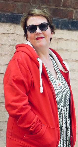 Wild Isle Trail Zip Hood - Dusty Red