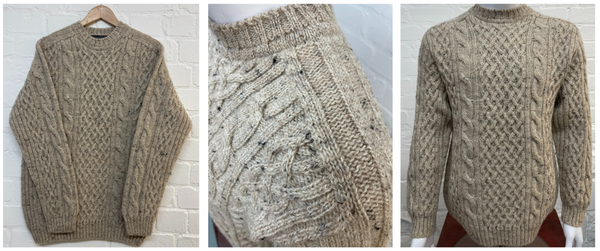 Harbour & Hearth Cable Aran Knitted Sweater