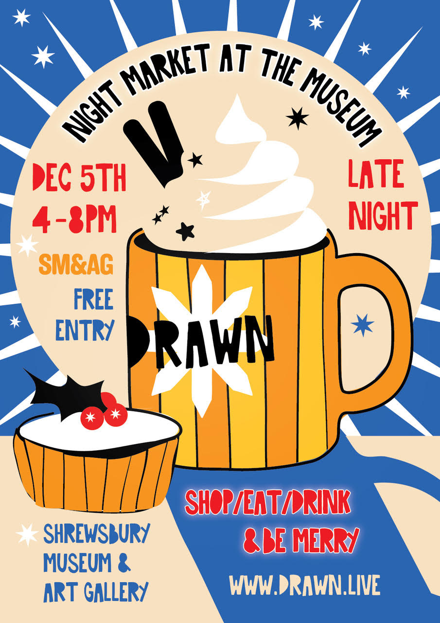 Wild Isle Pop-Up at Drawn Night Market at the Museum, Shrewsbury. Friday 5th December