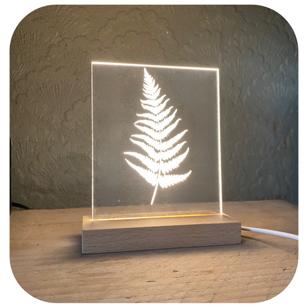 Fern Luminary Art Card