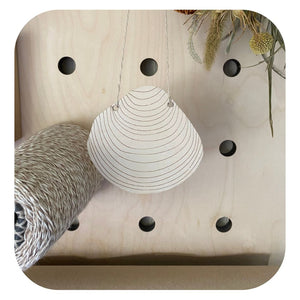 Wooden Decorative Shell and Baker's Twine Set