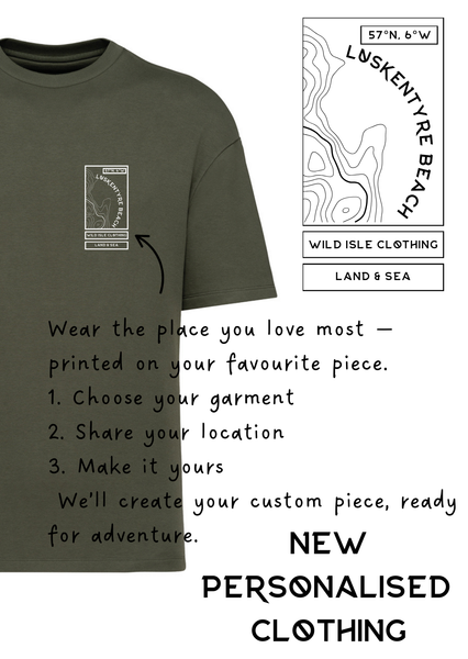 Wild Isle Organic Tee's - Moss Green