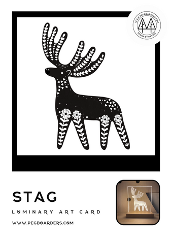 The Stag Luminary Art Card