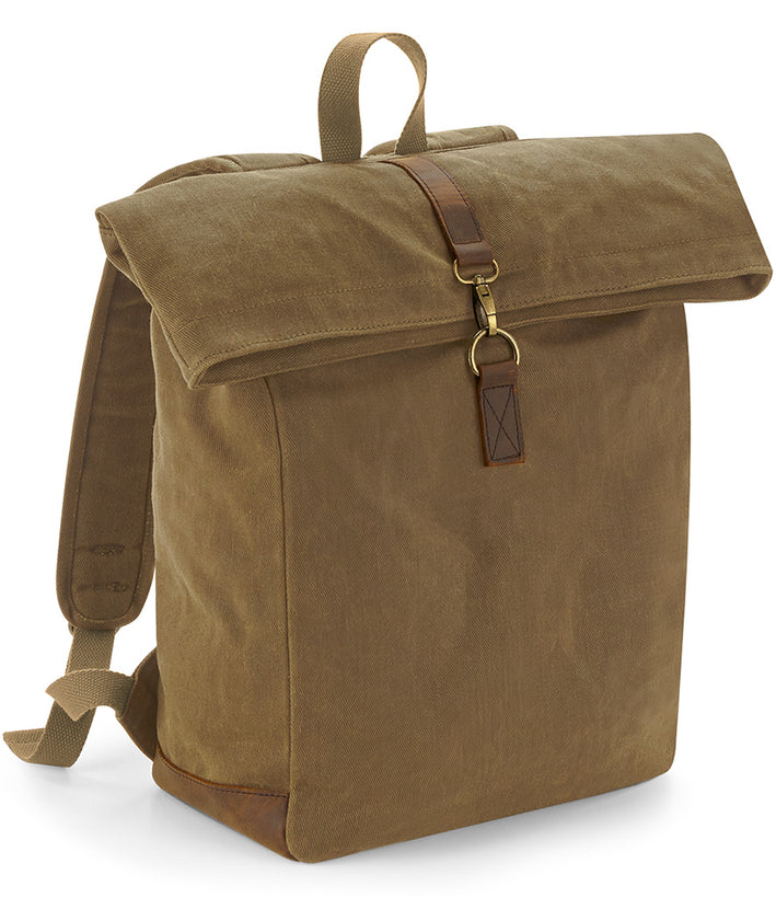 Waxed Canvas Roll Top Packs