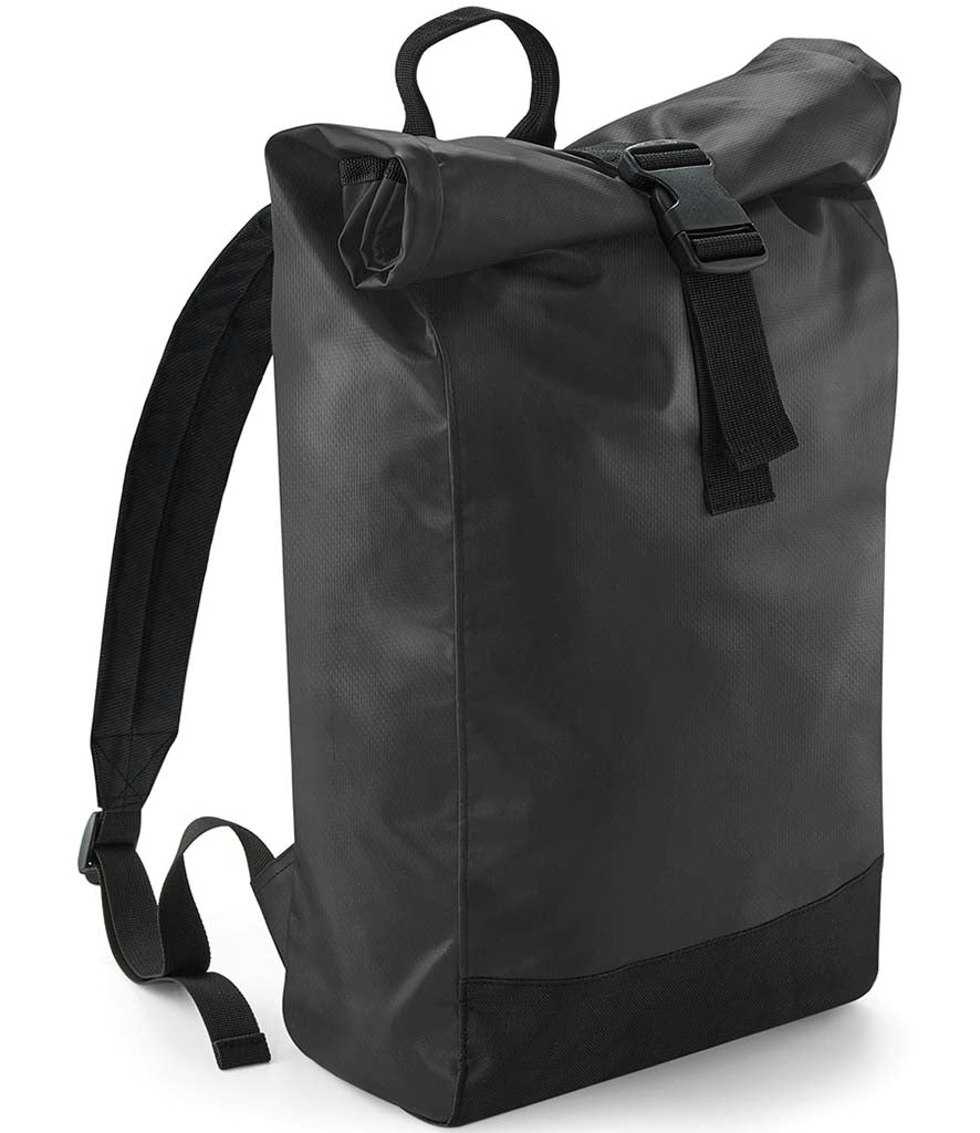 WILD ISLE TARP ROLL TOP BACK PACK - BLACK