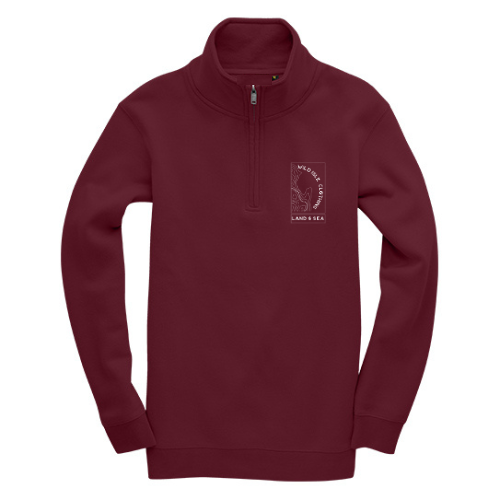 Wild Isle Quarter-Zip Sweatshirt - Berry