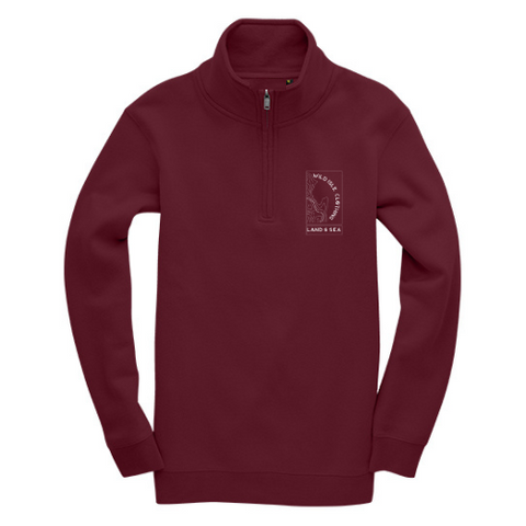 Wild Isle Quarter-Zip Sweatshirt - Berry