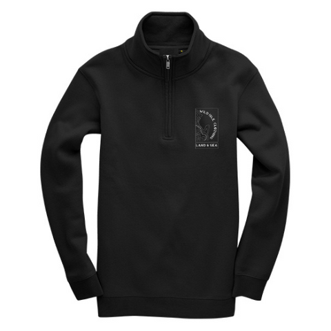 Wild Isle Quarter-Zip Sweatshirt - Black