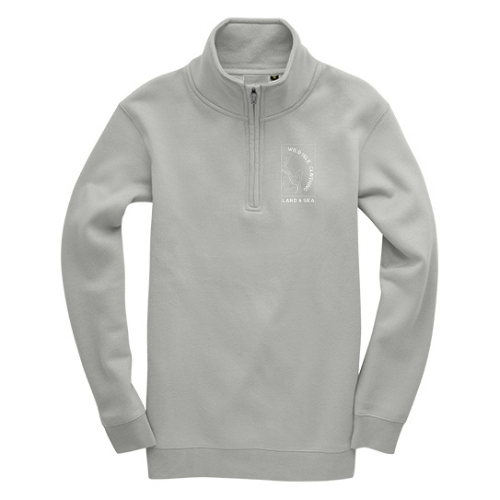 Wild Isle Quarter-Zip Sweatshirt - Grey Mist