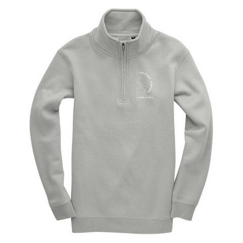 Wild Isle Quarter-Zip Sweatshirt - Grey Mist