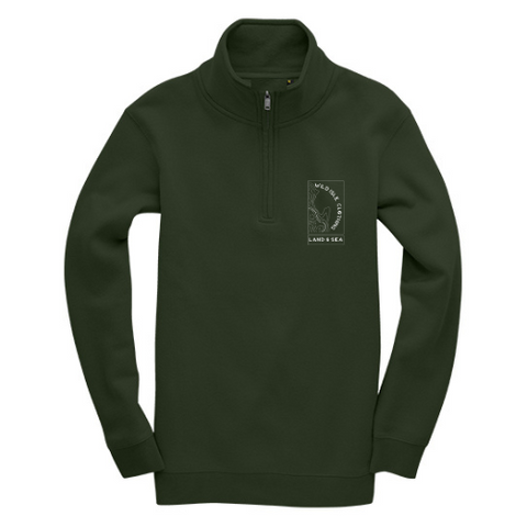 Wild Isle Quarter-Zip Sweatshirt - Sea Kelp Green