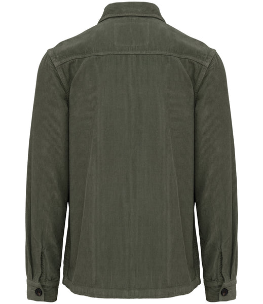 Wild Isle Forester Cord Overshirt - Khaki