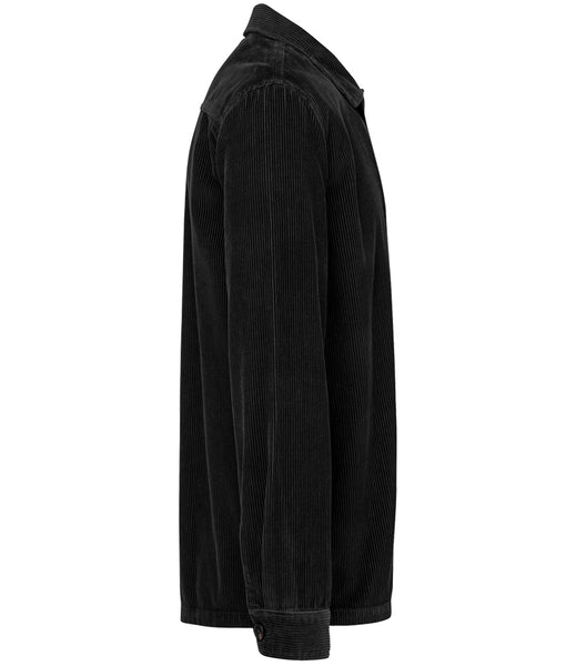 Wild Isle Forester Cord Overshirt - Black