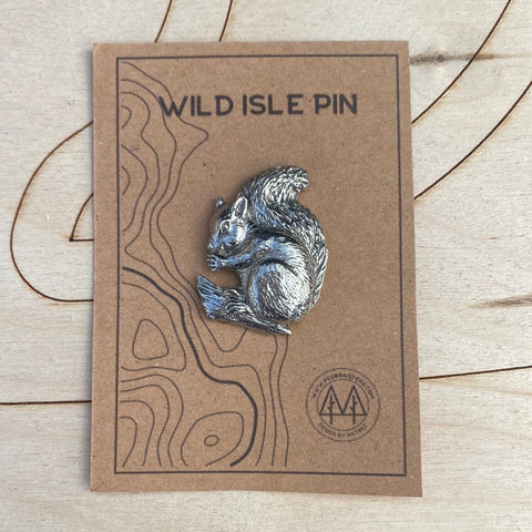 Squirrel Wild Isle Pin Badge