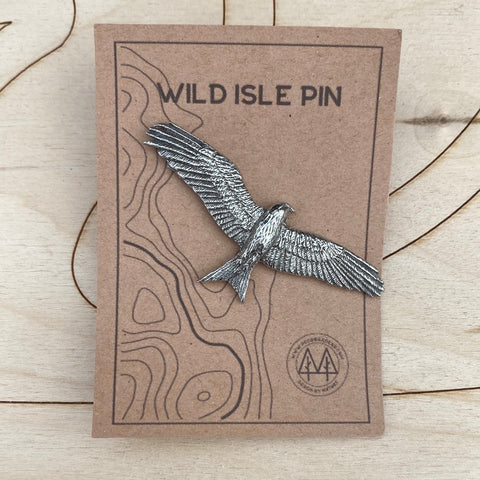 Buzzard Wild Isle Pin Badge