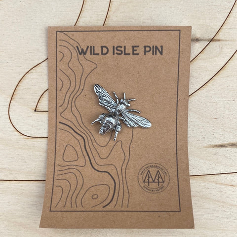 Bee Wild Isle Pin Badge