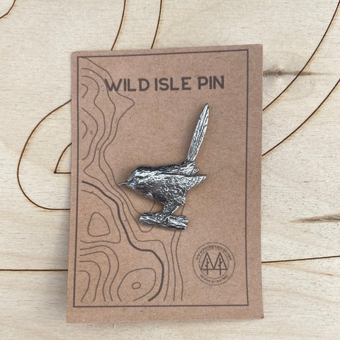 Wren Wild Isle Pin Badge