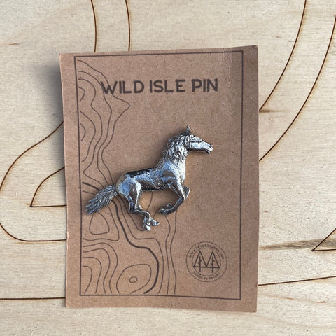 Horse Wild Isle Pin Badge