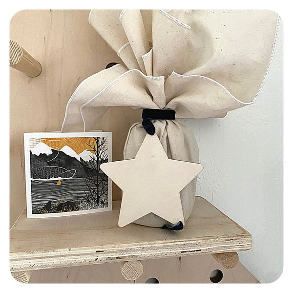 Wooden Star Tags